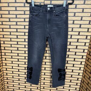 McGuire Black Bow Detail Jeans Size 25‎